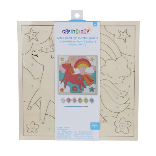 12 Pack: Fantasy Wood Paint-by-Number Puzzle Kit by Creatology™